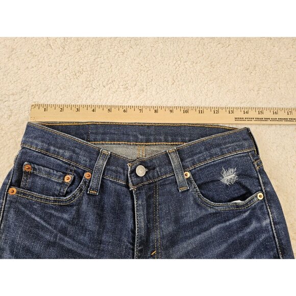 Levi's 511 Jeans Men's 29x30 Slim Straight Leg Blue Denim Distressed Medium Wash - Picture 3 of 16